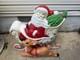 Grand Venture Vintage Santa Sleigh Reindeer 1999 Lighted Blow Mold