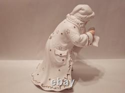 Grandeur Noel 2001 Collectors Edition Porcelain Santa and Sleigh Set withReindeer