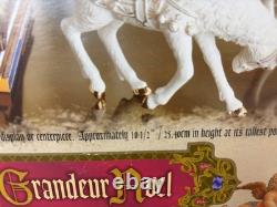 Grandeur Noel Porcelain Christmas Ensemble 2000 Edition Santa Reindeer Sleigh