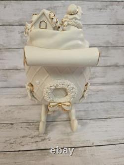 Grandeur Noel Porcelain Christmas Ensemble 2000 Edition Santa Reindeer Sleigh EC