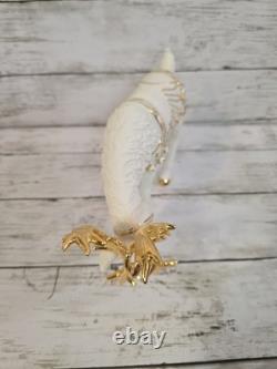 Grandeur Noel Porcelain Christmas Ensemble 2000 Edition Santa Reindeer Sleigh EC