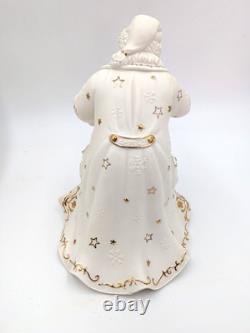 Grandeur Noel Porcelain Santa, Sleigh Set & ONE Reindeer 2001 Collectors Edition