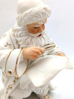 Grandeur Noel Porcelain Santa, Sleigh Set & ONE Reindeer 2001 Collectors Edition