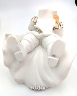 Grandeur Noel Porcelain Santa, Sleigh Set & ONE Reindeer 2001 Collectors Edition