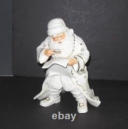 Grandeur Noel Porcelain Santa & Sleigh with Reindeer Set (2001) 4 Piece Orig Box