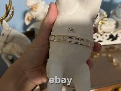 Grandeur Noel Porcelain Santa Sleigh with Reindeers CHRISTMAS Collectors Edition