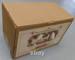 Grandeur Noel Porcelain Santa and Sleigh Set with Reindeer 2001 Collectors Edition