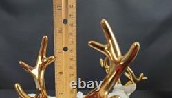Grandeur Noel Porcelain Santa and Sleigh Set with Reindeer 2001 Collectors Edition