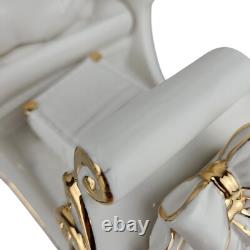 Grandeur Noel Santa and Sleigh Set with Reindeer 2001 Collectors Edition with Box