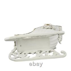 Grandeur Noel Santa and Sleigh Set with Reindeer 2001 Collectors Edition with Box