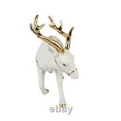 Grandeur Noel Santa and Sleigh Set with Reindeer 2001 Collectors Edition with Box