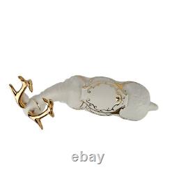 Grandeur Noel Santa and Sleigh Set with Reindeer 2001 Collectors Edition with Box