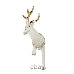 Grandeur Noel Santa and Sleigh Set with Reindeer 2001 Collectors Edition with Box