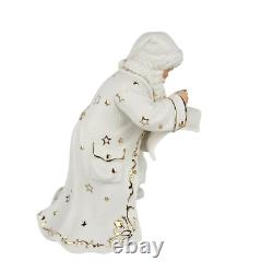 Grandeur Noel Santa and Sleigh Set with Reindeer 2001 Collectors Edition with Box