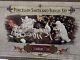 Grandeur Porcelain Santa And Sleigh Set With Reindeer 2001 Collectors Edition Euc