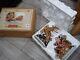 Grandeur Porcelain Santa In Sleigh And Reindeer Set 2003 Collectors Edition New