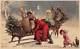 Hold To Light Mailick Santa Christmas Pc, Sleigh, Reindeer Angels Toys C 1907-14