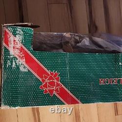 HOLIDAY CREATIONS 50807 Animated Reindeer & Santa In Sleigh Original Box 1997