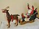 House Of Hatten Sleigh And Deer Reindeer Denise Calla Rare 1989 Santa Elf
