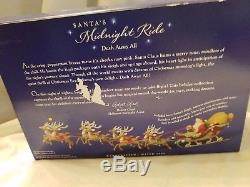 Hallmark Keepsake Midnight Ride set of Santa's Sleigh & 8 Reindeer in Boxes