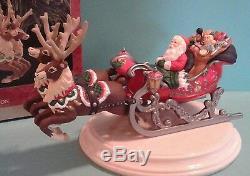 Hallmark Ornament 1997 Colorway Repaint Signed Santa's Magical Sleigh Reindeer
