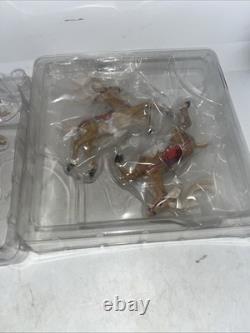 Hallmark Santa Midnight Ride Table Top Dash Away Sleigh & 8 Reindeer Set 2005