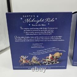 Hallmark Santa's Midnight Ride Sleigh 8 Reindeer Set