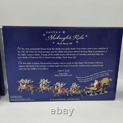 Hallmark Santa's Midnight Ride Sleigh 8 Reindeer Set