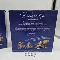 Hallmark Santa's Midnight Ride Sleigh 8 Reindeer Set
