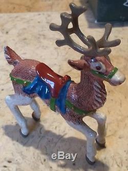 Hantel pewter miniatures XMAS Santa & Toys With Reindeer & Sleigh