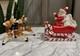 Hard To Find Vintage Lefton Santa Claus Reindeer Sleigh Christmas Rare