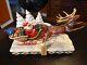 Heartwood Creek Jim Shore 12'' Santa On Sleigh Reindeer Here Comes Santa