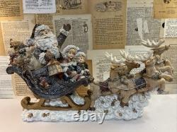 Holiday By Kirklands Santa Sleigh With Reindeers Tabletop Decor