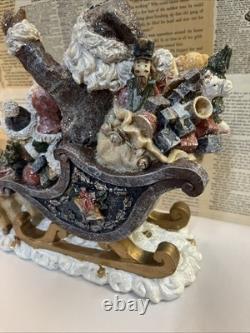 Holiday By Kirklands Santa Sleigh With Reindeers Tabletop Decor