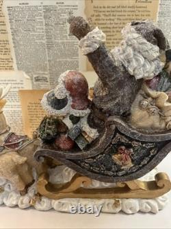 Holiday By Kirklands Santa Sleigh With Reindeers Tabletop Decor