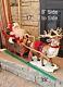 Holiday Creations Animated Musical Lighted Santa Sleigh Reindeer 1998 See Video