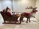 Holiday Creations Animated Reindeer & Santa On Sleigh Withoriginal Box