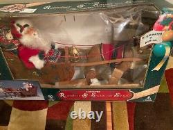 Holiday Creations Animated Reindeer & Santa On Sleigh withOriginal Box