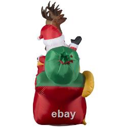 Holiday Time 11 Foot Santa Sleigh with Reindeer