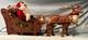 Holiday Creations Reindeer Santa Sleigh Animated Large Home Decor Works