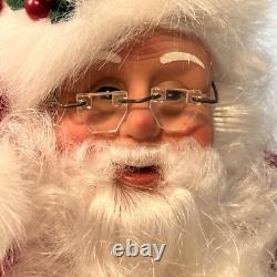 Holiday creations reindeer Santa sleigh animated large home decor WORKS