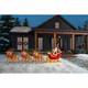 Home Accents Holiday 9 Ft Led Santa Sleigh With Reindeer Freestanding Decor