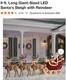 Home Accents Holiday 9ft Led Lighted Santa Sleigh & Reindeer Red Decor