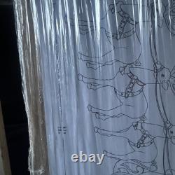 Home Depot 9 ft Giant-Sized LED Santa's Sleigh with Reindeer Holiday NEW IN-HAND