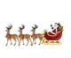 Home Depot 9 Ft Giant Sized Led Santas Sleigh With Reindeer Holiday