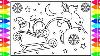 How To Draw Santa S Sleigh Step By Step For Kids Santa Claus Sleigh Coloring Page Christmas