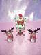 I? Vtg Christmas Santa & Reindeer Sleigh Figurine U Want Adorable This Is It