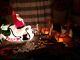 Illuminated Giant Santa, Sleigh & 2 Reindeer Blow Mold With Box By General Foam