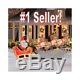 Inflatable Santa Sleigh Flying Reindeer Lighted Blow Up Yard Decoration Claus