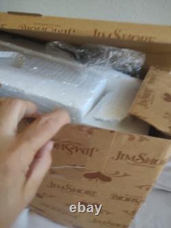 JIM SHORE Delivering Joy Santa Sleigh And 3 Dash Away Reindeer Figurines